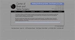 Desktop Screenshot of centerofbrainandspinesurgery.com