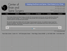 Tablet Screenshot of centerofbrainandspinesurgery.com